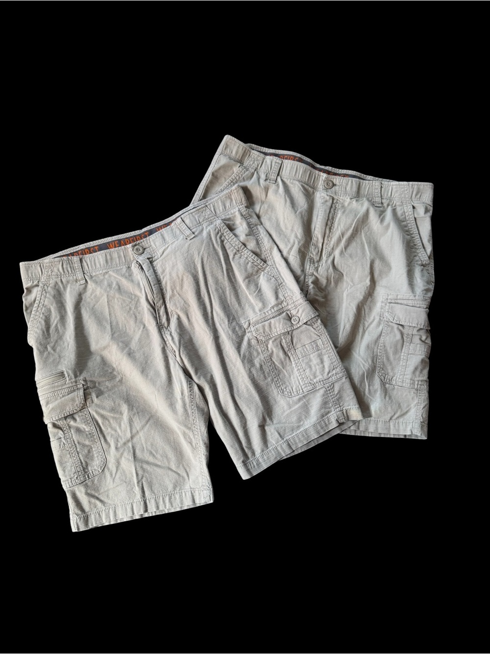 Wearfirst Cargo Shorts Men’s Size 40 Beige Ripstop Utility Hiking Outdoor EUC